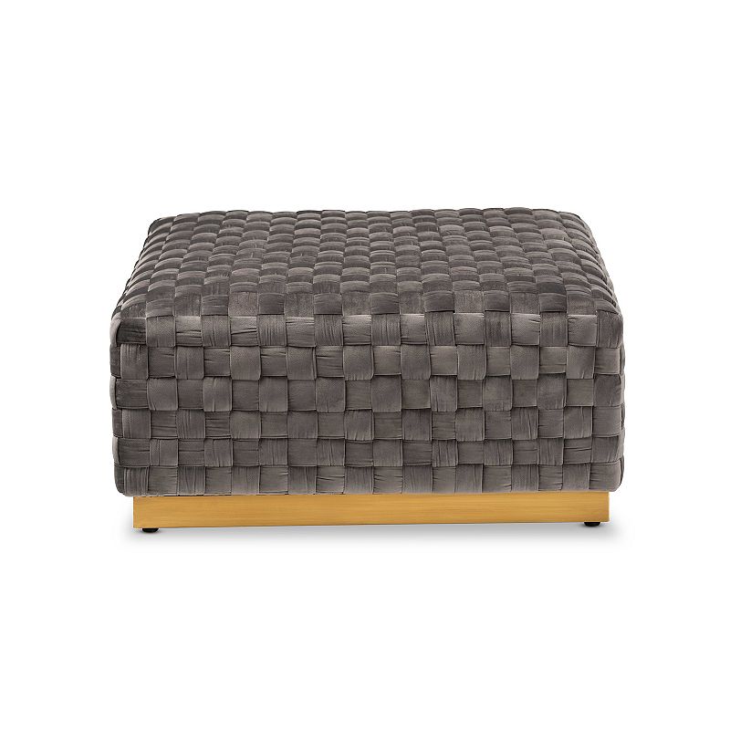 Baxton Studio Noah Ottoman