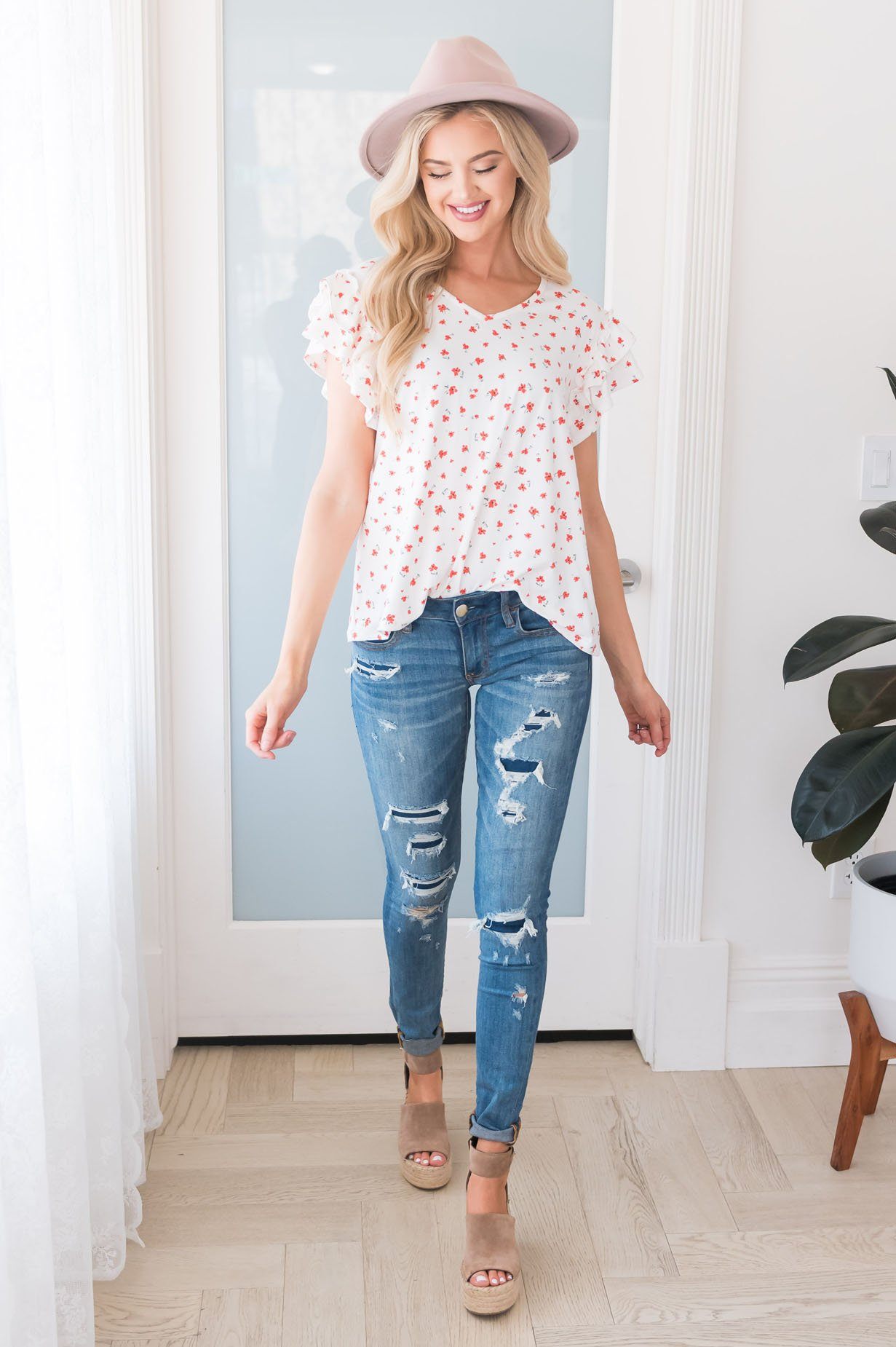 Sweet Blossoms Modest Blouse