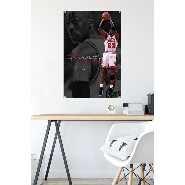 Trends International Michael Jordan Can x27 t Accept Not Trying Unframed Wall Poster Prints