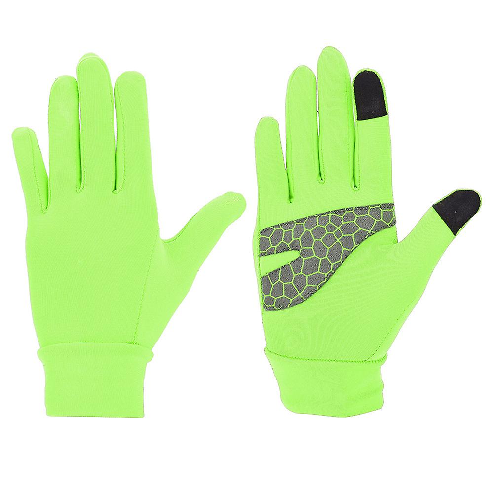 Boodun Cycling Touch Screen Winter Gloves Warmer For Children Kids(green S)