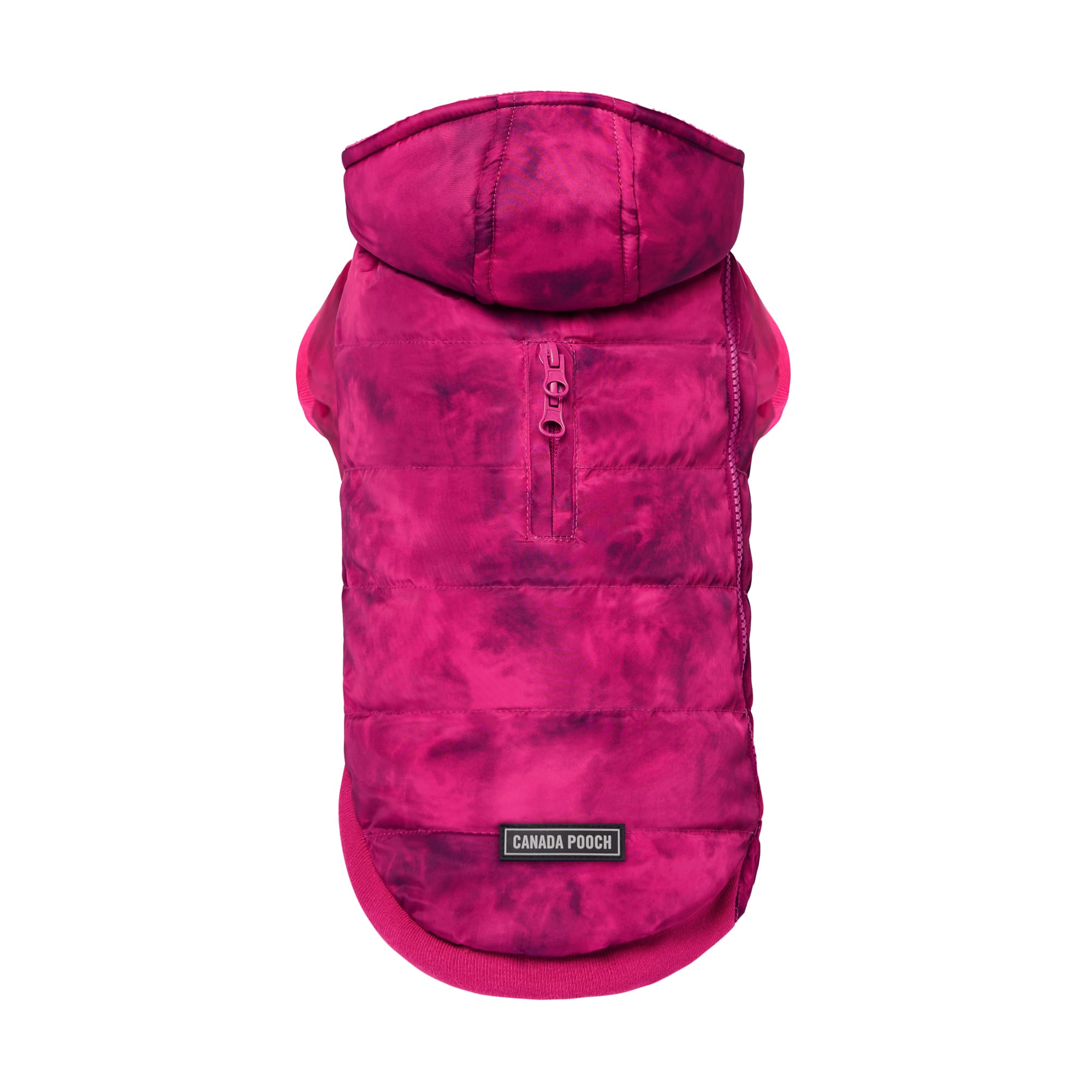 CANADA POOCH Prism Dog Puffer Magenta Size 28， 3X-Large