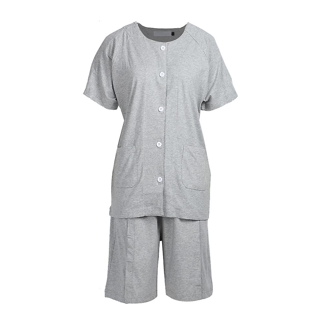 Summer Short Sleeve Adult Incontinence Nursing Clothes Convenient To Take Off Nursing Suit Xxl