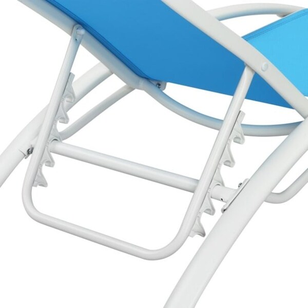 2-Piece Aluminum Outdoor Chaise Lounge