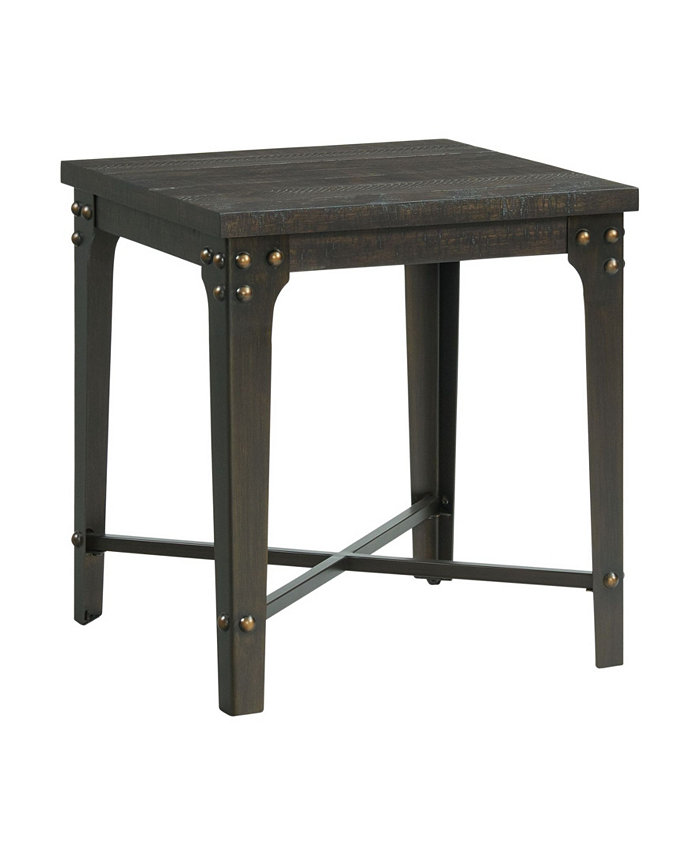 Picket House Furnishings Cera Square End Table with USB