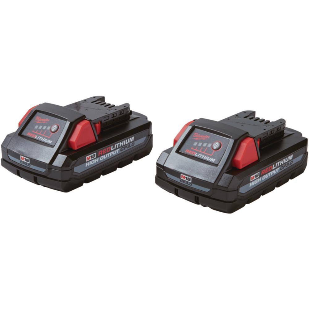 MW M18 18-Volt Lithium-Ion HIGH OUTPUT CP 3.0 Ah Battery Pack (4-Pack) 48-11-1837-48-11-1837