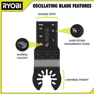 RYOBI 16-Piece Oscillating Multi-Tool Blade Accessory Set A241601