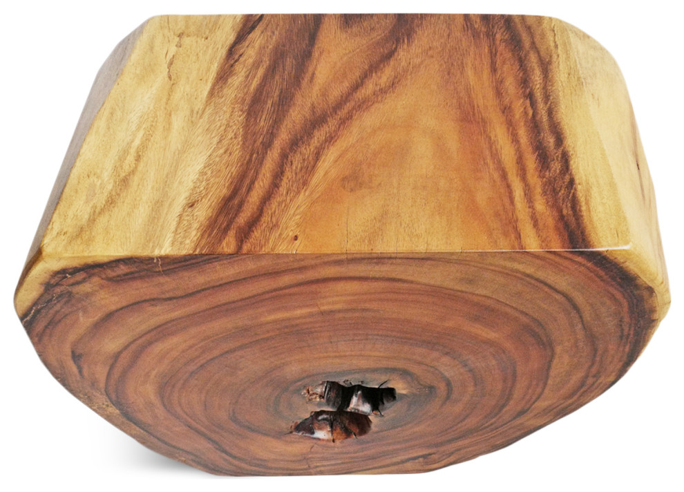 Organic Monkey Pod Side Table 2   Rustic   Side Tables And End Tables   by Design Mix Furniture  Houzz