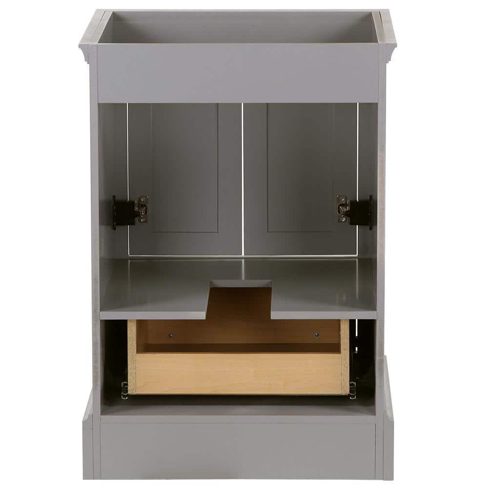 Home Decorators Collection Stratfield 2417 in W x 2157 in D x 3425 in H Bath Vanity Cabinet Only in Sterling Gray