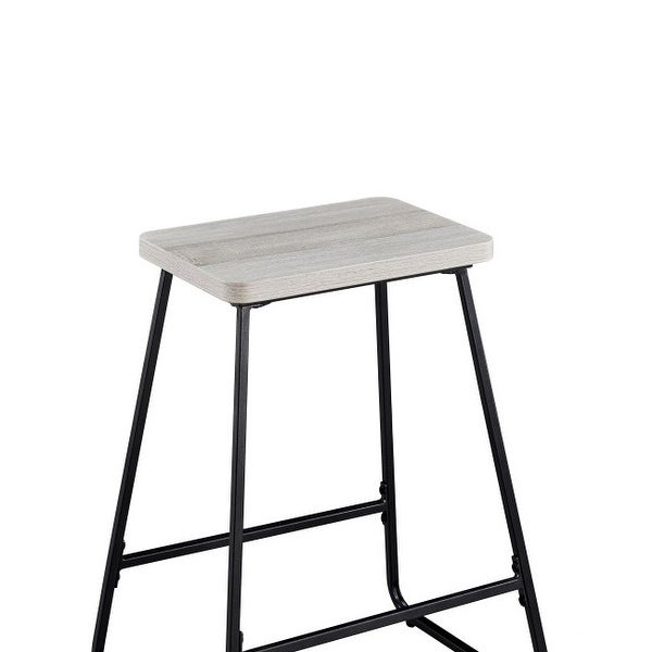 Carbon Loft Callen Weathered Driftwood Counter Stool - Set of 2