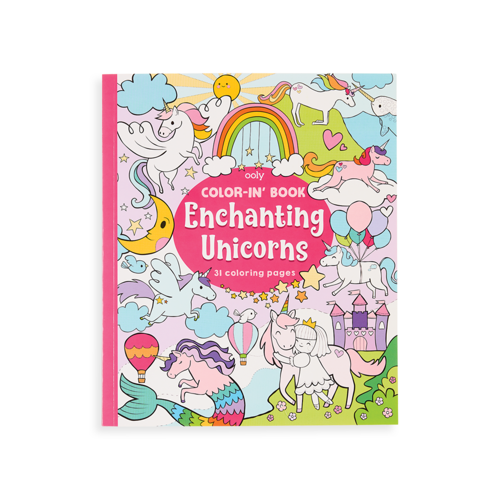 Color-in Book - Enchanting Unicorns by OOLY