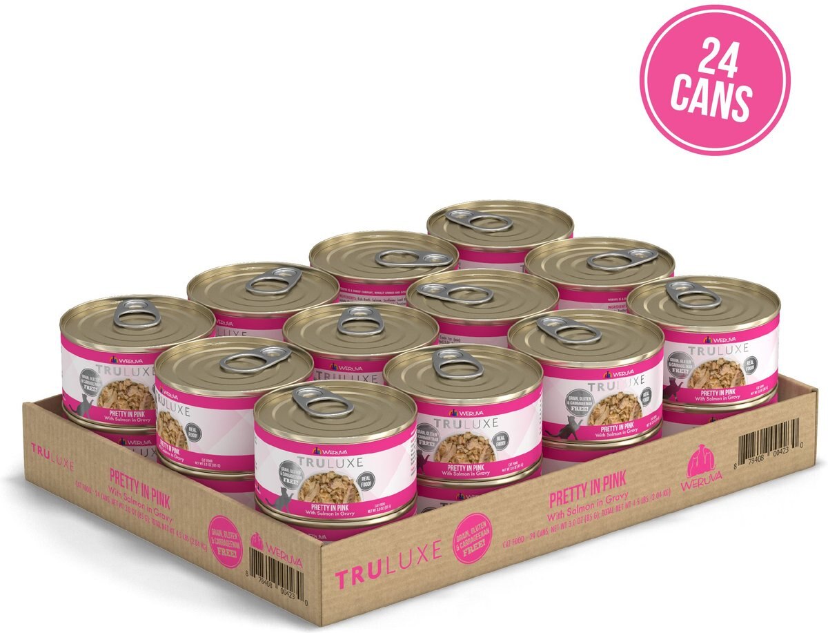 Weruva Truluxe Pretty In Pink with Salmon in Gravy Grain-Free Canned Cat Food