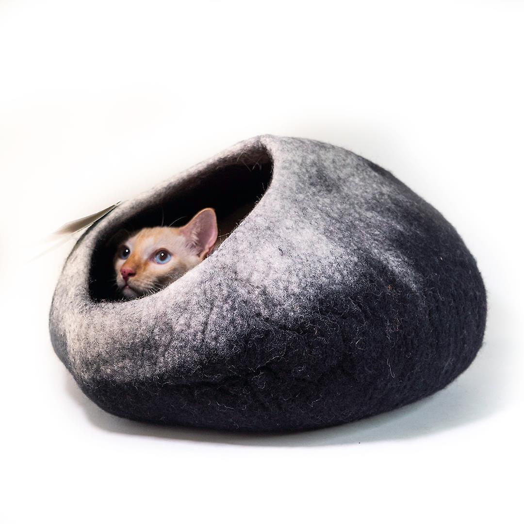 Dharma Dog Karma Cat Black/White Ombre Cat Cave