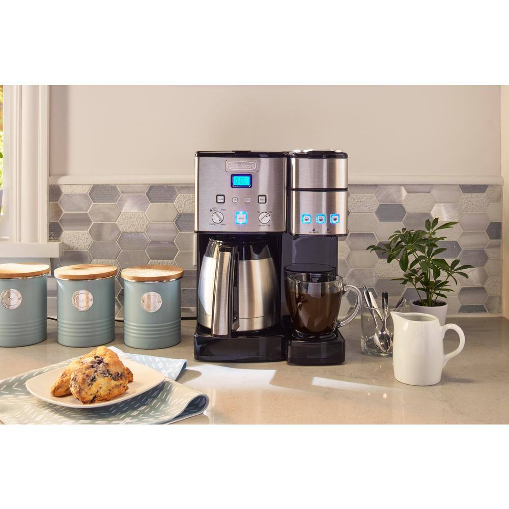 Cuisinart Coffee Center 12-Cup Stainless Steel Coffee Maker and Single-Serve Brewer SS-15P1