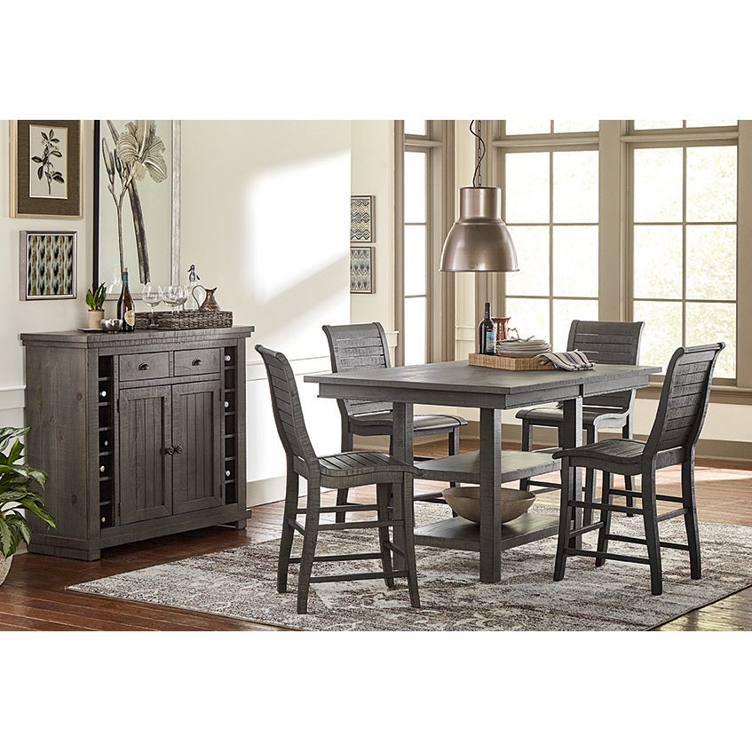 Willow Rectangular Counter Table - Grey