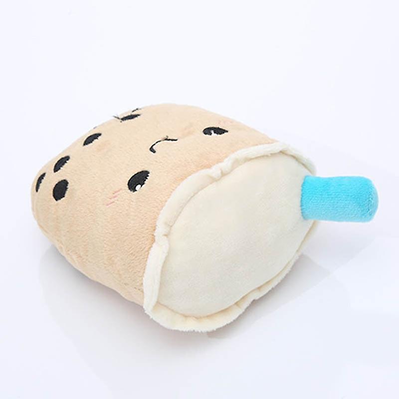 Squeaky korean milk tea dog toys