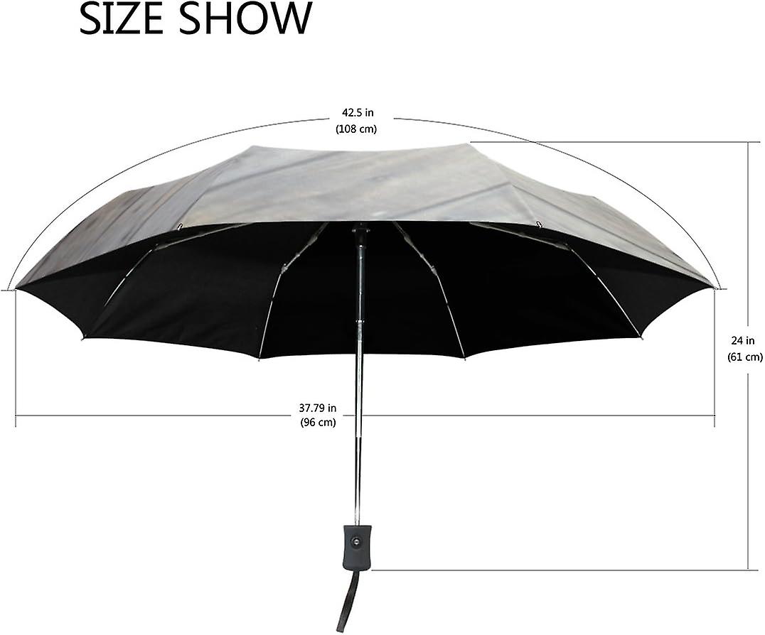 Top Carpenter Soccer Ball On Wooden Floor Anti Uv Windproof Travel Umbrella Parasol With Auto Open/close Button