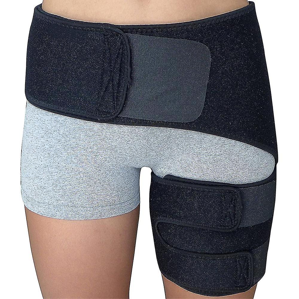 1 Pcs Hip Brace - Sciatica Pain Relief Brace - Thigh Hamstring Compression Support Wrap - Stabilizer For Groin， Joint For Labral Tear， Sciatic Nerve P