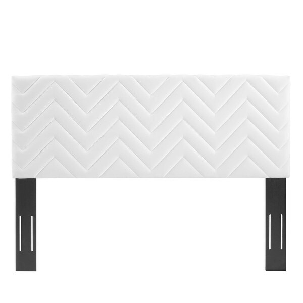 Mercy Chevron Tufted Performance Velvet Full/Queen Headboard - - 37076239