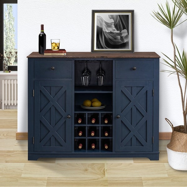 X-Door Wine Bar Cabinet Modern Contemporary