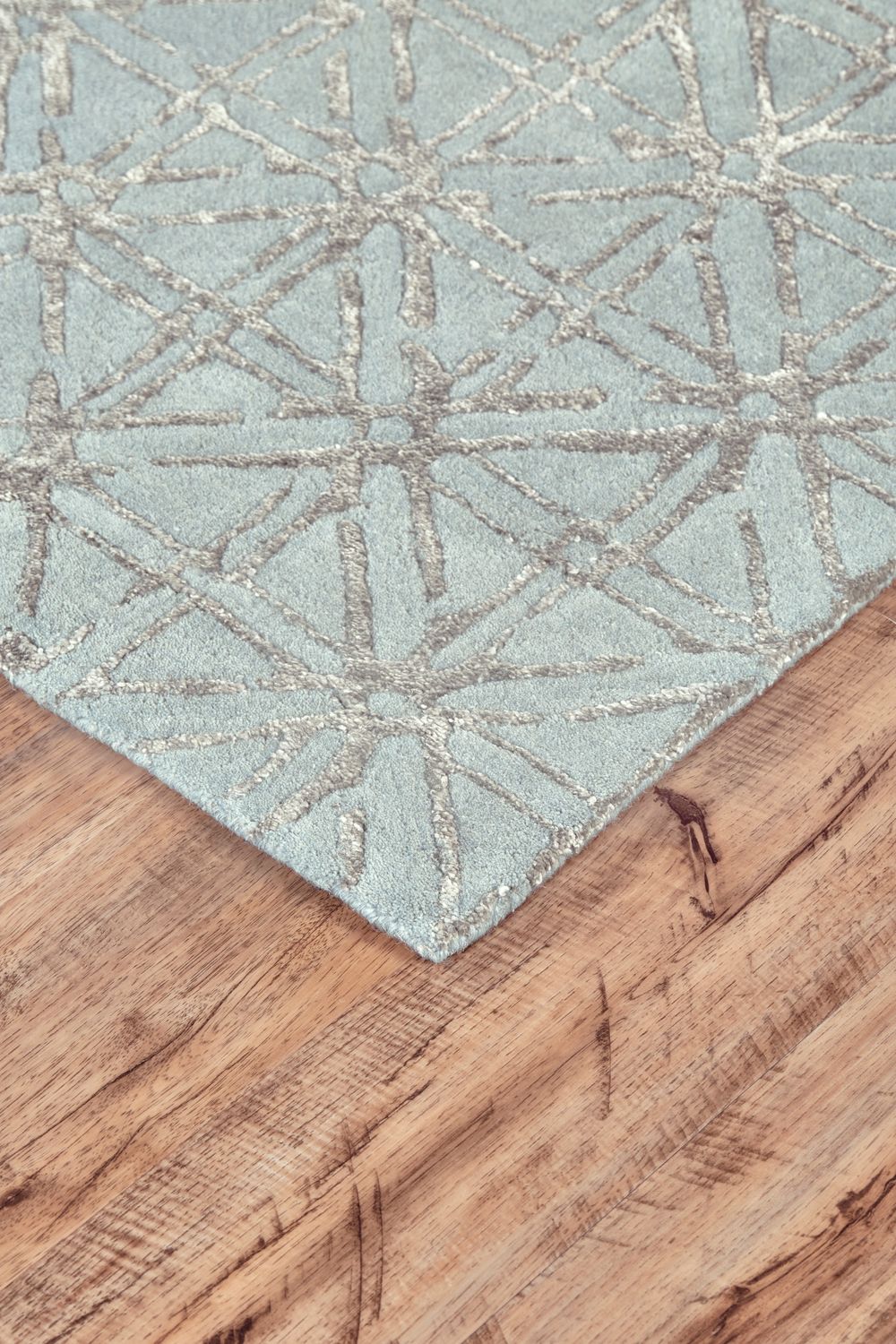 Hartford Hand Tufted Blue and Gray Rug by BD Fine