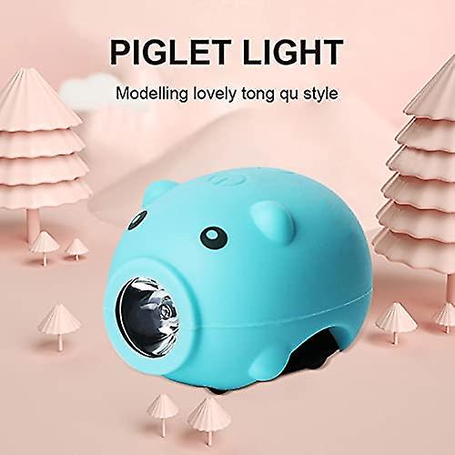 Bicycle Lights Usb Rechargeable Child Bike Lights Bike Front Rear Light Cute Pig Cycling Safety Headlight