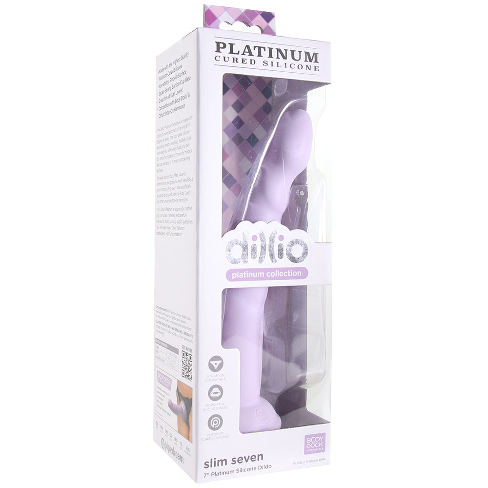 Dillio Platinum Slim Seven Dildo in Lavender