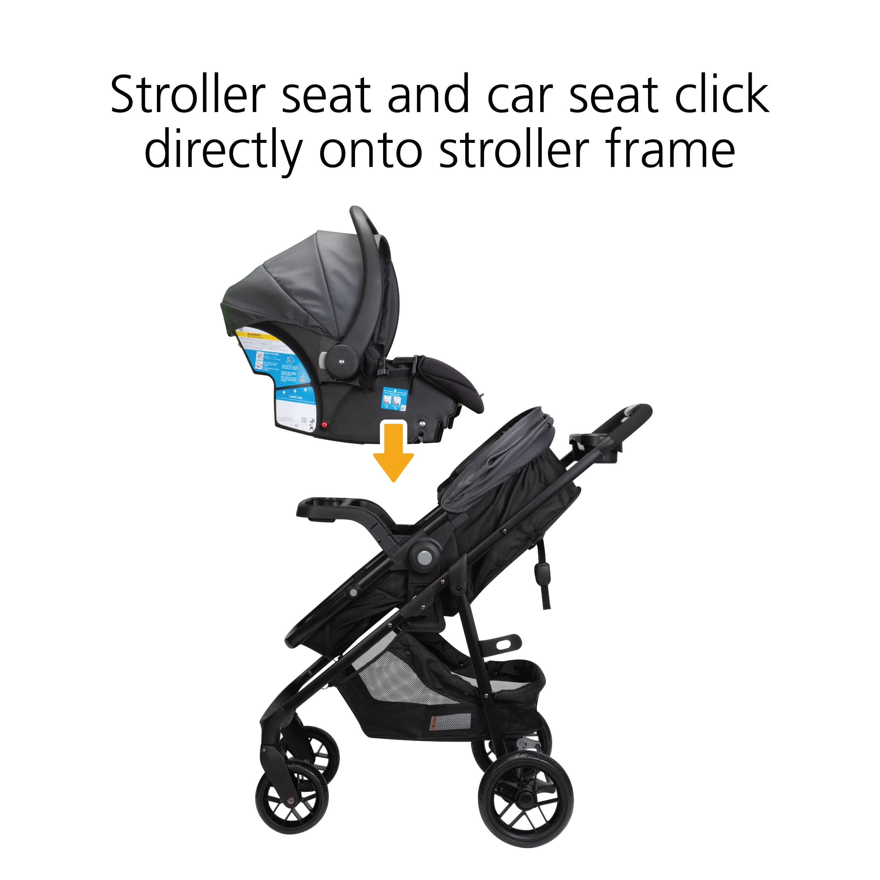 Safety 1ˢᵗ Grow and Go Sprint 8-in-1 Modular Travel System, Alloy