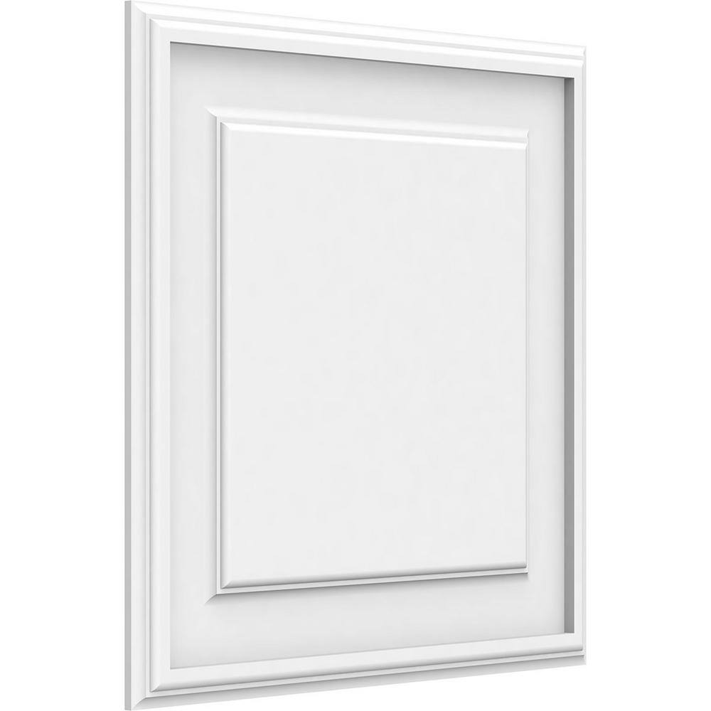 Ekena Millwork 58 in. x 18 in. x 18 in. Legacy Raised Panel White PVC Decorative Wall Panel WALP18X18X062LEG