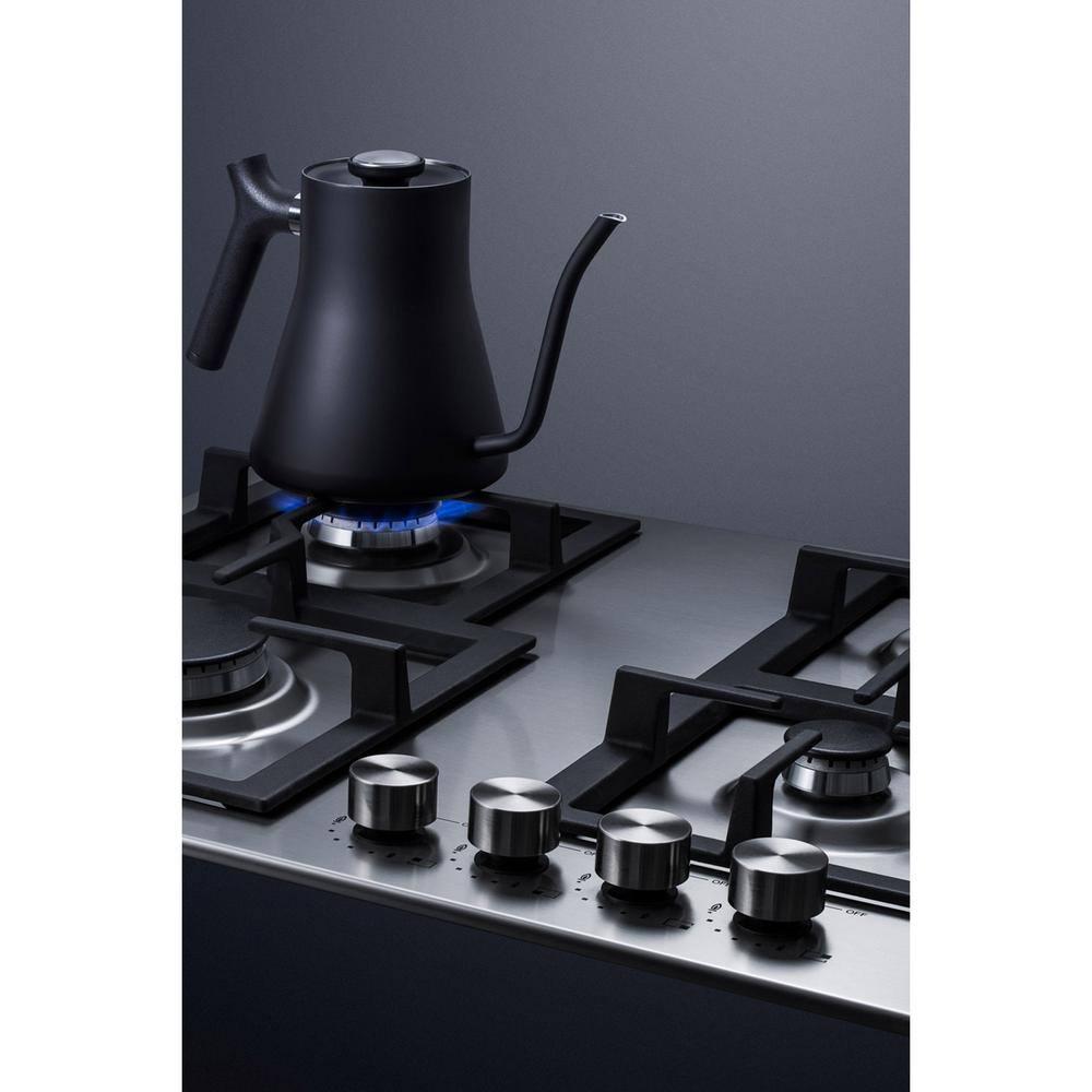 Summit Appliance 24 in Gas Cooktop in Stainless Steel with 4 Burners