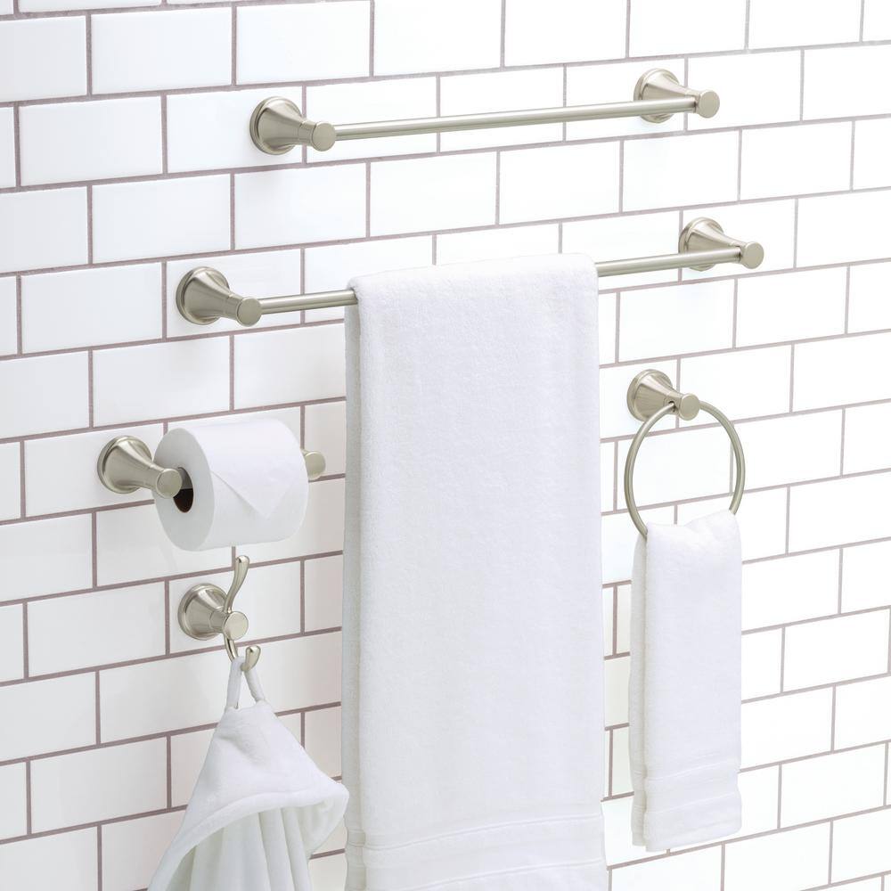 Delta Casara 24 in. Wall Mount Towel Bar in SpotShield Brushed Nickel CSA24-BN