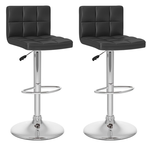 Strick and Bolton Campana Adjustable Leatherette Bar Stool (Set of 2)