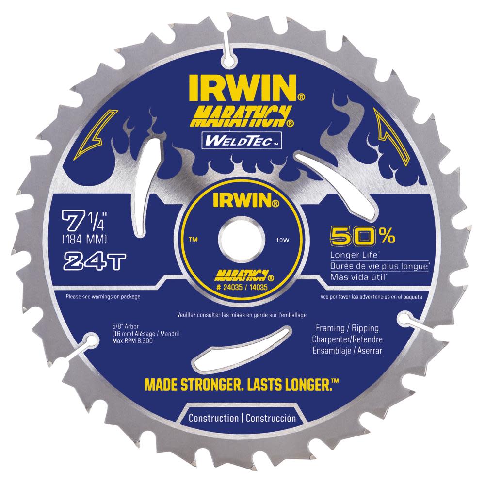 Weldtec 7-1/4 In. 24T Saw Blade ;