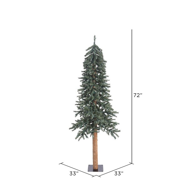 Vickerman Natural Bark Alpine Artificial Christmas Tree