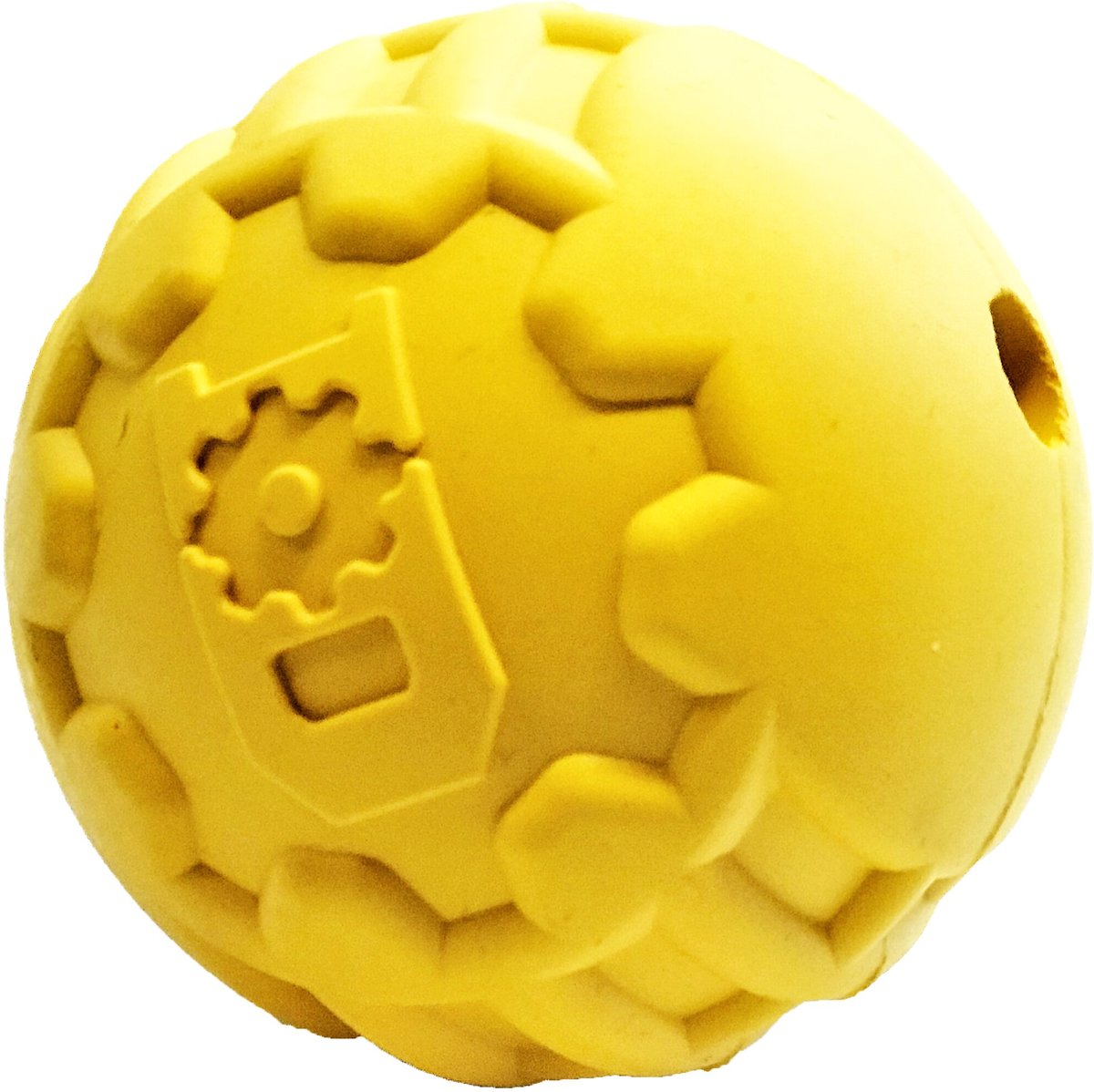 SodaPup Gear Ball Durable Rubber Chew and Retrieving Dog Toy