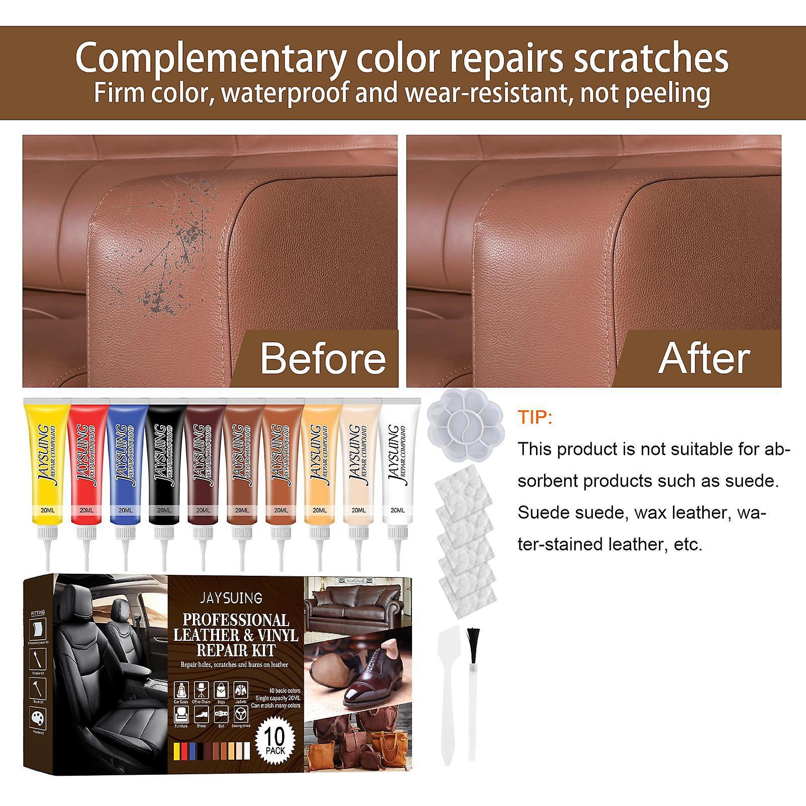 Leather Complementary Paste Set Car Leather Care Complementary Leather Wrapped Leather Shoes Leather Refurbished Sofa Color Classification Leather Ton