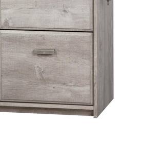 SAINT BIRCH Elma Washed Gray Pedestal File Cabinet SBEL4009FCWG