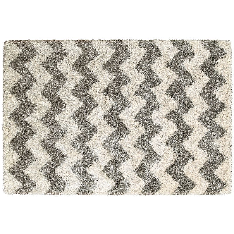 StyleHaven Hillcrest Chevron Stripes Shag Rug