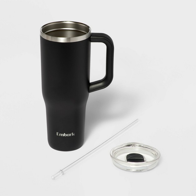 40oz Stainless Steel Straw Tumbler