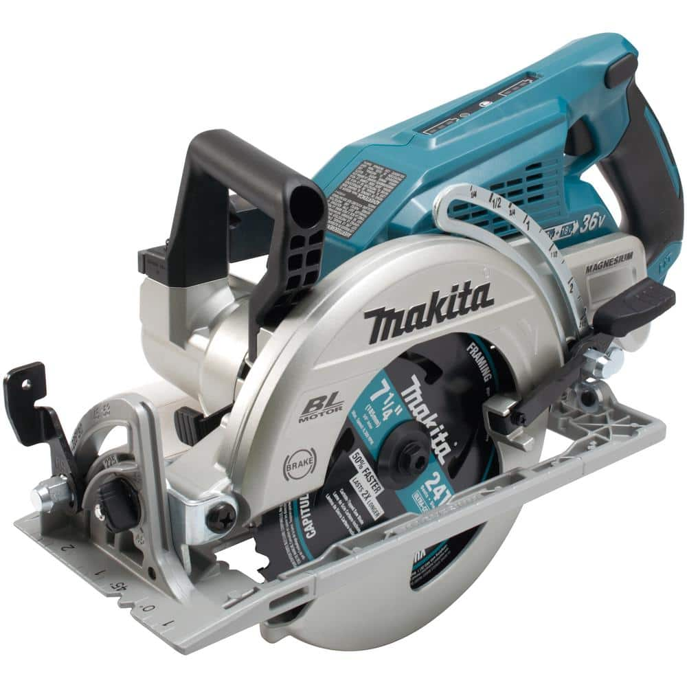 Makita 18V X2 LXT 5.0Ah Lithium-Ion (36V) Brushless Cordless Rear Handle 7-1/4 in. Circular Saw Kit XSR01PT