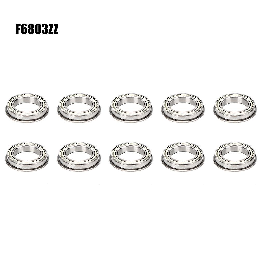 10pcs Deep-groove Ball Bearing Flange Side High Carbon Chromium Bearing Steel F680 Seriesf6803zz