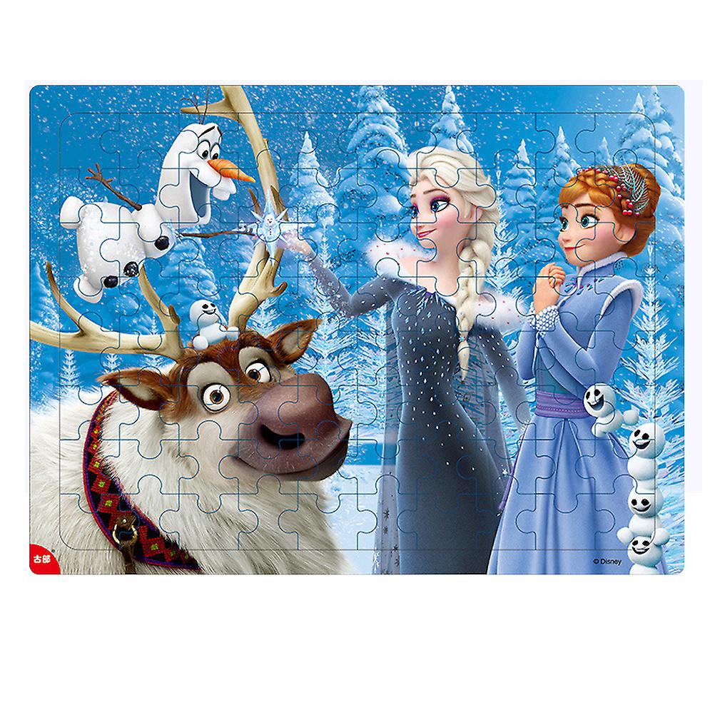 96 Piece Jigsaw Puzzle Game Elsa Anna For Kids