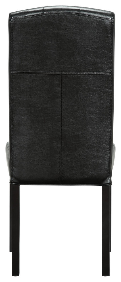 Modern Contemporary Kitchen Dining Side Chair Black   Dining Chairs   by House Bound  Houzz