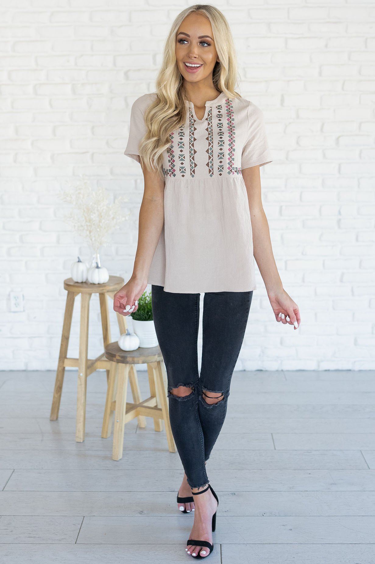 Perfect Getaway Modest Blouse