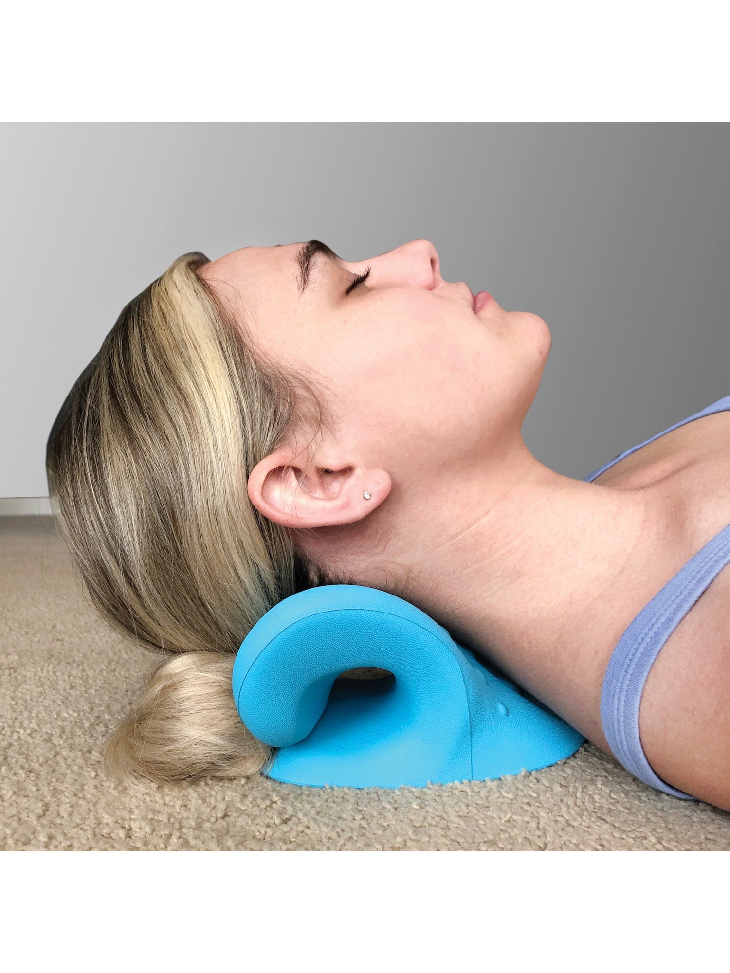 Therapeutic Cervical Support Neck Pillow with Acupressure Nodes