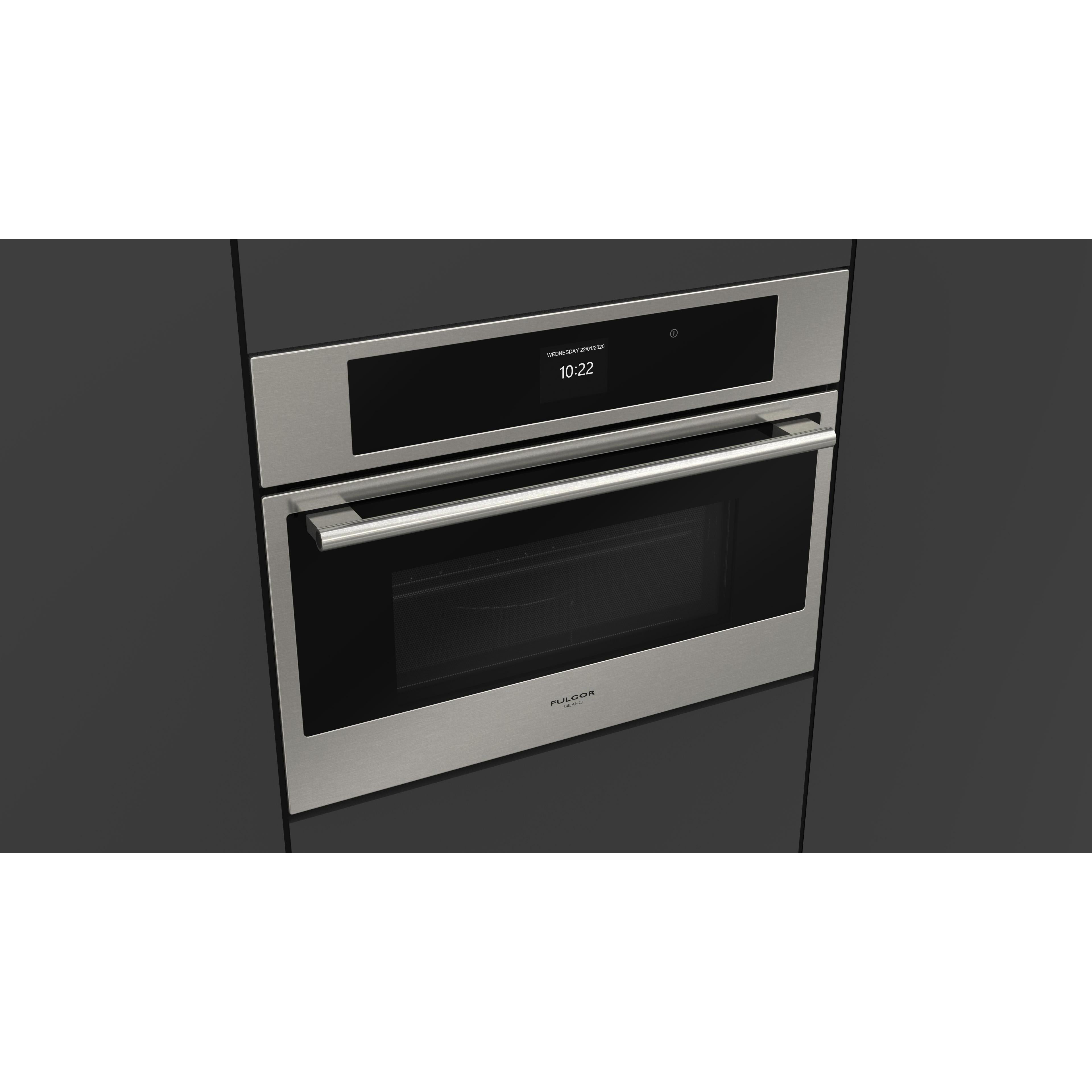 Fulgor Milano 24-inch, 1.2 cu.ft. Built-in Speed Oven with True Convection Technology F7DSPD24S1