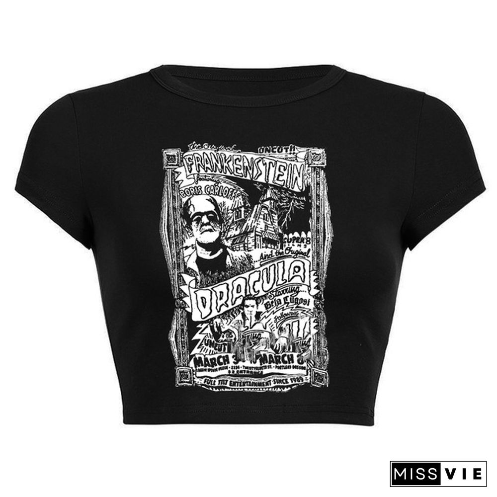 Vintage Comic Graphic Short Sleeve Tee