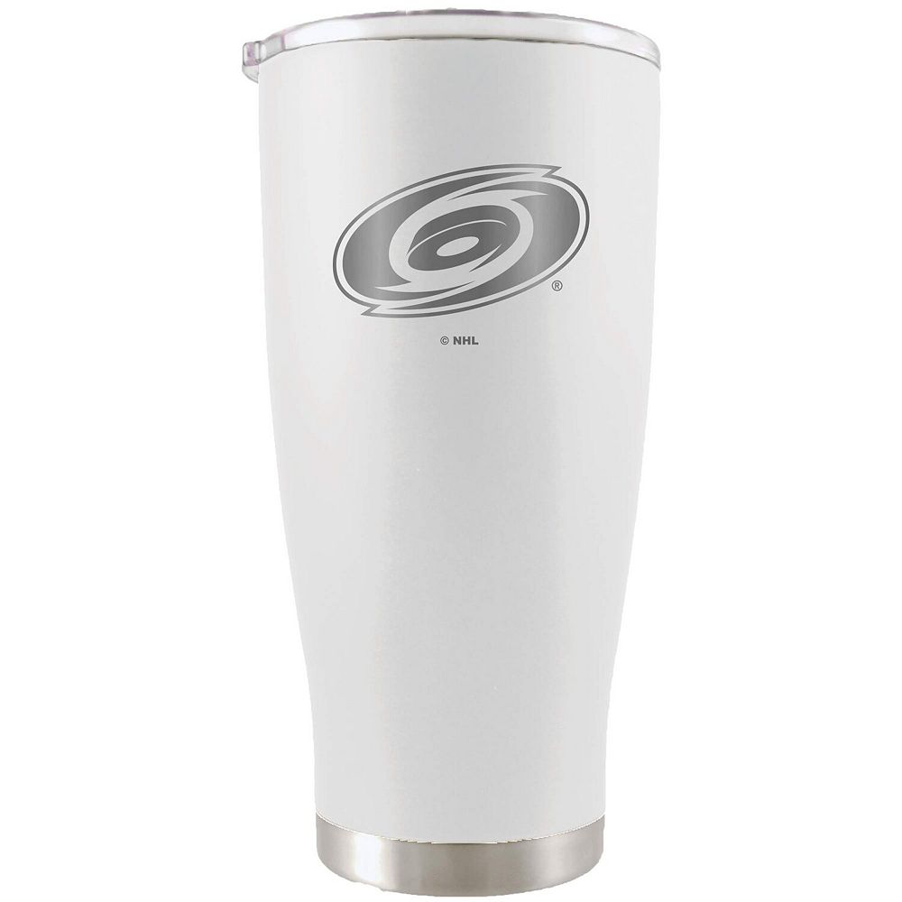 Carolina Hurricanes 20oz. Etched Team Logo Tumbler - White