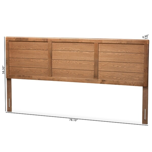 Carson Carrington Ulvsta Walnut Mid-century Wood Headboard - - 28029604