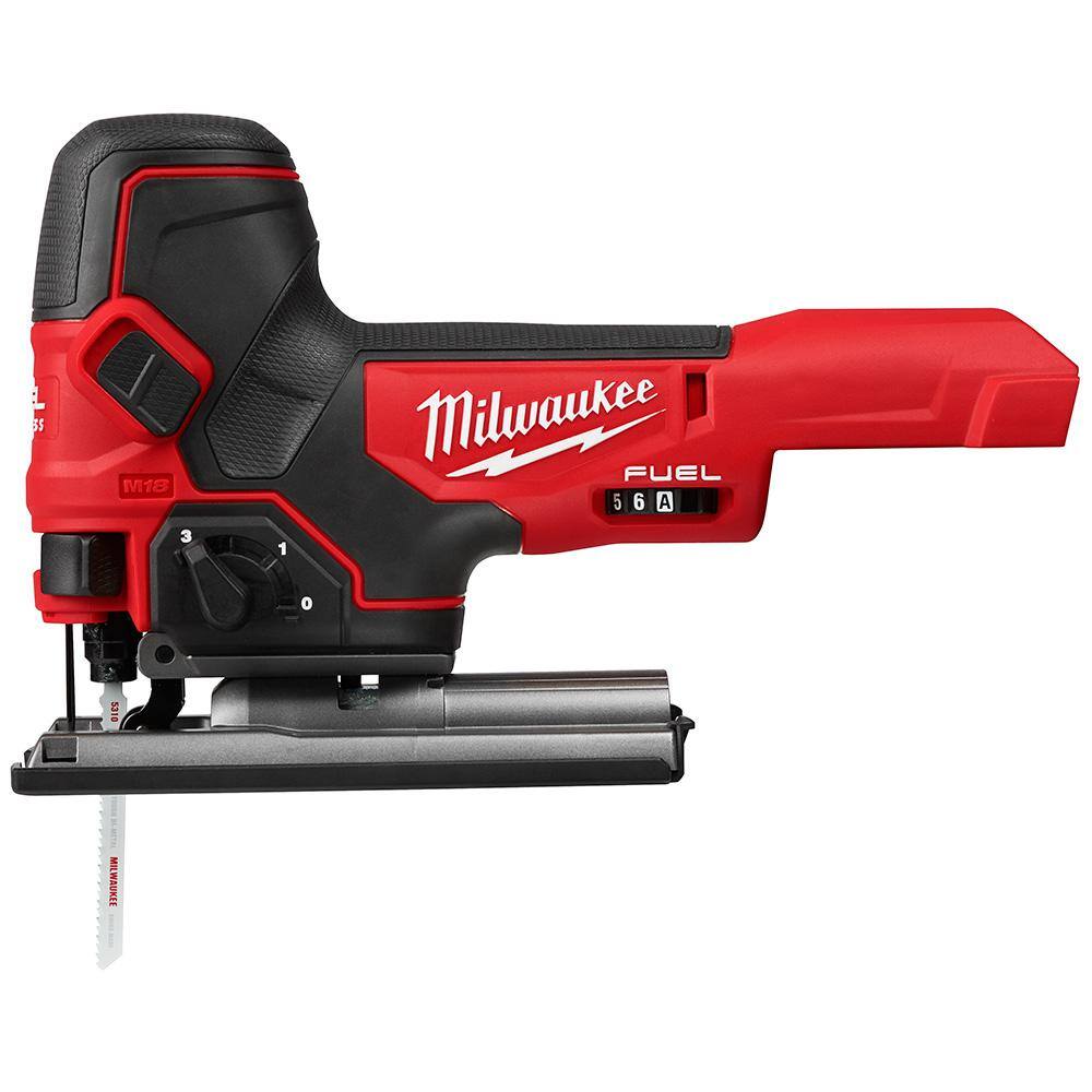 MW M18 FUEL 18V Lithium-Ion Brushless Cordless Compact Router and Barrel Grip Jig Saw Set (Tool-Only) 2723-20-2737B-20