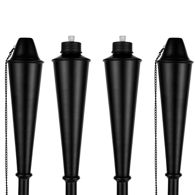 Birdrock Home 4pk Mallorca Torches Black